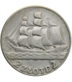 2 zł Żaglowiec 1936, stan 3
