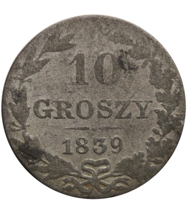 Królestwo Polskie 10 groszy 1840 MW, stan 3-