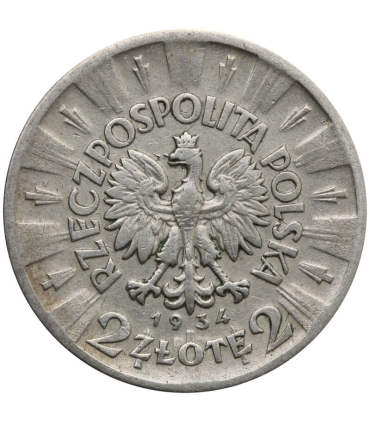 2 złote, Józef Piłsudski, 1934 stan 3