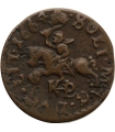 Jan Kazimierz, Litwa, mały szeląg miedziany, boratynka, 1664