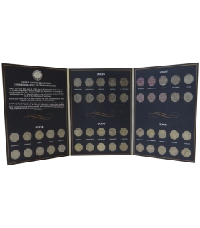 Zestaw 50 monet USA 25 centów State Quarters 2004–2008 UNC – 25 stanów