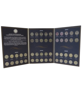 Zestaw 50 monet USA 25 centów State Quarters 2004–2008 UNC – 25 stanów