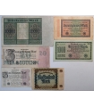 Niemcy, zestaw 6 banknotów 1922-1923