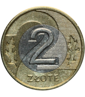 2 złote, 2010, stan 2+