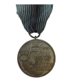 Medal 25-lecie Chóru ZZK „Hejnał” Szczecin 1946–1971 – kolejarski, PRL, z wstęgą