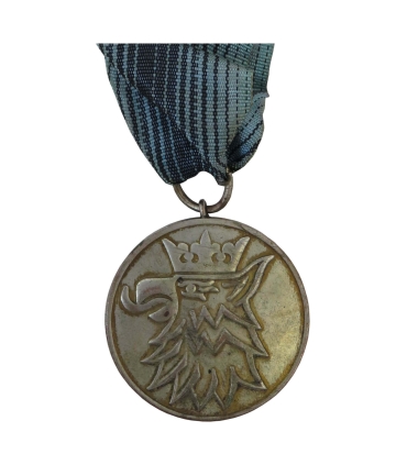 Medal 25-lecie Chóru ZZK „Hejnał” Szczecin 1946–1971 – kolejarski, PRL, z wstęgą