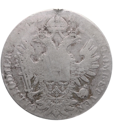 1/2 talara, Półtalar, 1825 - 1830, Wiedeń, st. 4-, srebro