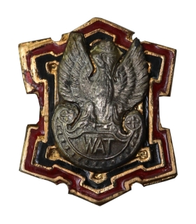 Pin Przypinka Miniaturka Absolwent WAT, po generale (NATO/USA)