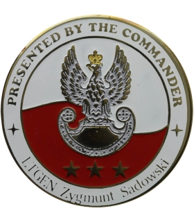 Personalny Challenge Coin Dowódcy MNC NE – gen. broni Zygmunt Sadowski