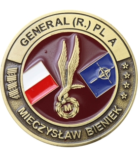 Personalny Challenge Coin – Generał Mieczysław Bieniek, Po Generale