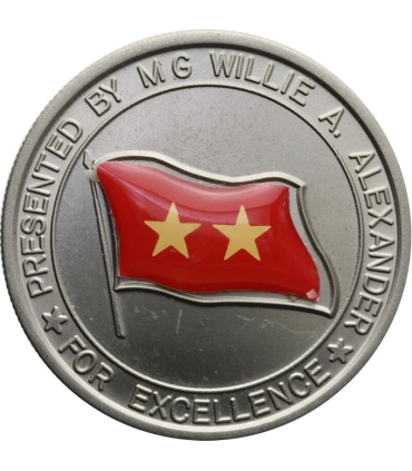 Personalny Challenge Coin – MG Willie A. Alexander (Alabama National Guard), Po Generale