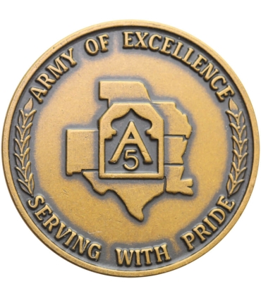 Osobisty Challenge Coin Dowódcy 5. Armii USA (3-gwiazdkowego Generała), Po Generale