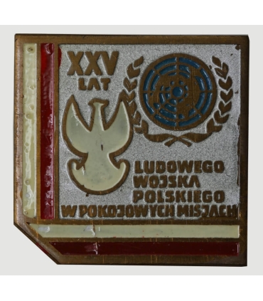 Przypinka, odznaka, pin XXV-lecia udziału LWP w misjach pokojowych, Po Generale