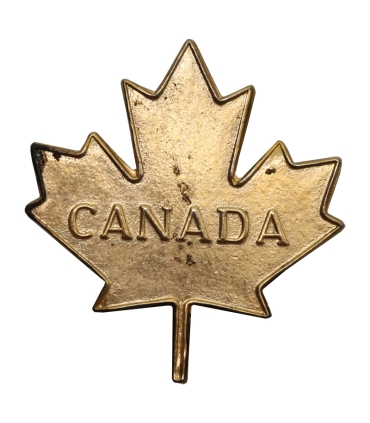 Kanadyjska wpinka (pin) – Liść Klonowy "CANADA" – po Generale