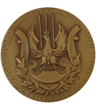 Medal pamiątkowy Stanisław Moniuszko – Orkiestra Koncertowa Wojska Polskiego, bardzo rzadki, etui