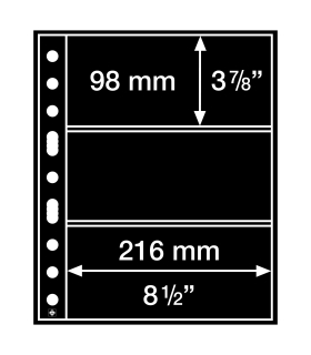 Koszulka GRANDE Leuchtturm na 6 banknotów dwustronna (2x3 okna) - 1 szt.