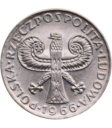 10 złotych Mała kolumna, 1966, stan 1-/2+