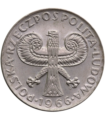 10 złotych Mała kolumna, 1966, stan 1-/2+