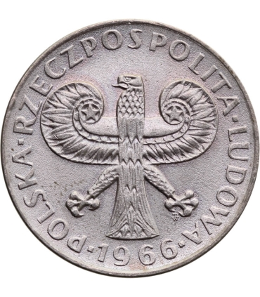 10 złotych Mała kolumna, 1966, stan 1-/2+