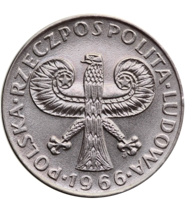 10 złotych Mała kolumna, 1966, stan 1-/2+