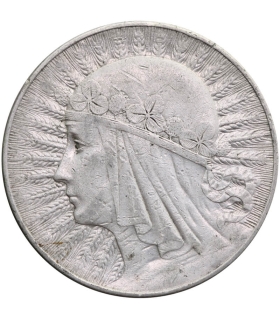 10 złotych Głowa kobiety 1932, stan 3