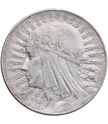 10 złotych Głowa kobiety 1932, stan 3