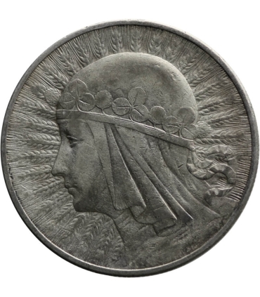 10 złotych Głowa kobiety 1932, stan 3