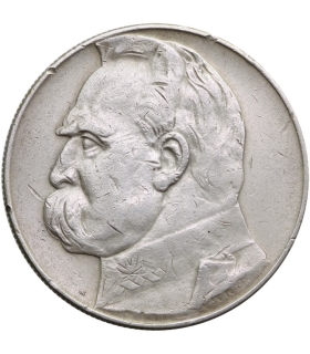10 złotych Józef Piłsudski 1936, stan 3