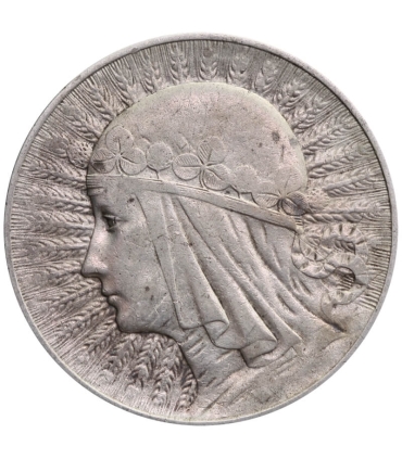 5 złotych głowa kobiety 1933, stan 3-