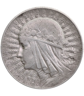 5 złotych głowa kobiety 1932, stan 3