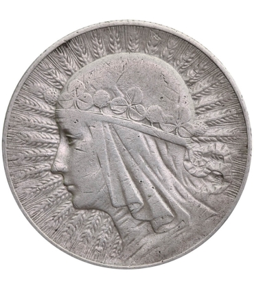 5 złotych głowa kobiety 1932, stan 3