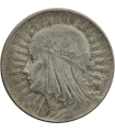 5 złotych głowa kobiety 1933, stan 3+