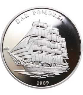 1000 franków, Wybrzeże Kości Słoniowej 1000 franków, 2010 Dar Pomorza, Srebro 0.925