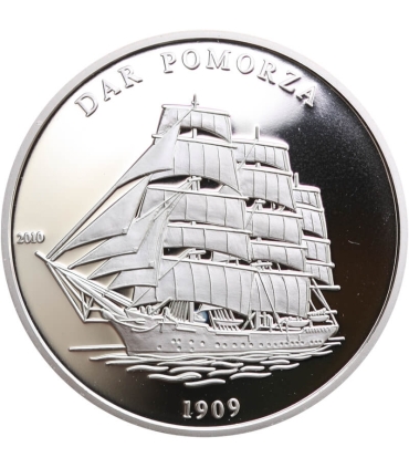 1000 franków, Wybrzeże Kości Słoniowej 1000 franków, 2010 Dar Pomorza, Srebro 0.925