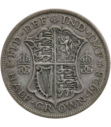 Wielka Brytania ½ korony, 1928, srebro