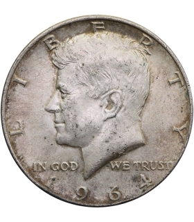 USA 1/2 dolara half dollar Kennedy 1964, stan 2-