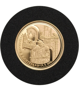 Medal Jan Paweł II, Pożegnanie z ojczyzną, złoto Au585, 2g
