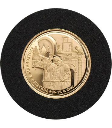 Medal Jan Paweł II, Pożegnanie z ojczyzną, złoto Au585, 2g