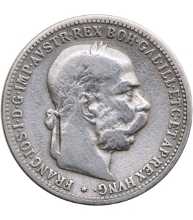 Austria 1 korona, 1893, srebro