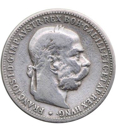 Austria 1 korona, 1893, srebro