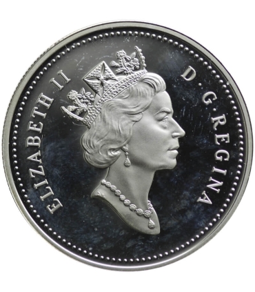 Kanada 1 dolar, 1996 Jabłko McIntosh Srebro 0.925