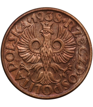 2 grosze 1938, stan 1-