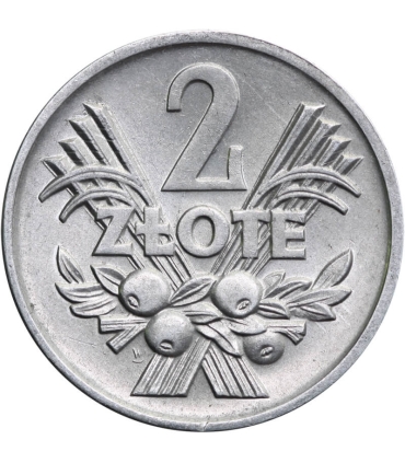 2 zł, Jagody, 1960, stan 1-/2+, zegarowy połysk