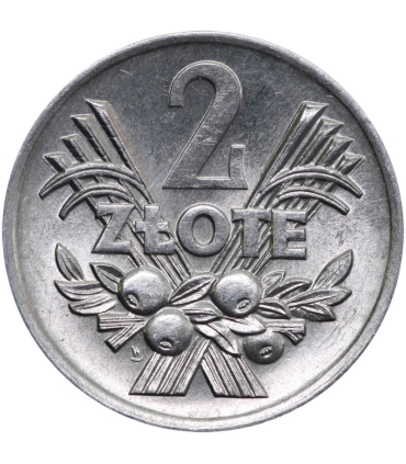 2 złote Jagody, 1971, stan 1 (ideał)