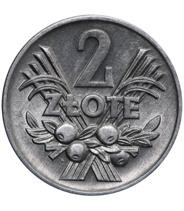 2 zł, Jagody, 1958, 2+, piękny zegarowy połysk