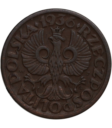 1 grosz 1936, stan 2+