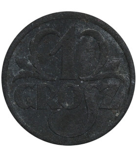 1 grosz 1939 cynk, GG, okupacja niemiecka