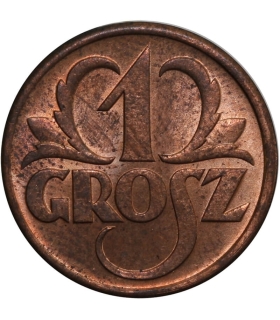 1 grosz 1938 menniczy st. 1/1-