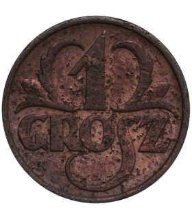 1 grosz, 1937, stan 3+