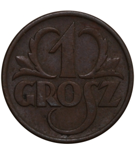 1 grosz, 1937, stan 1-